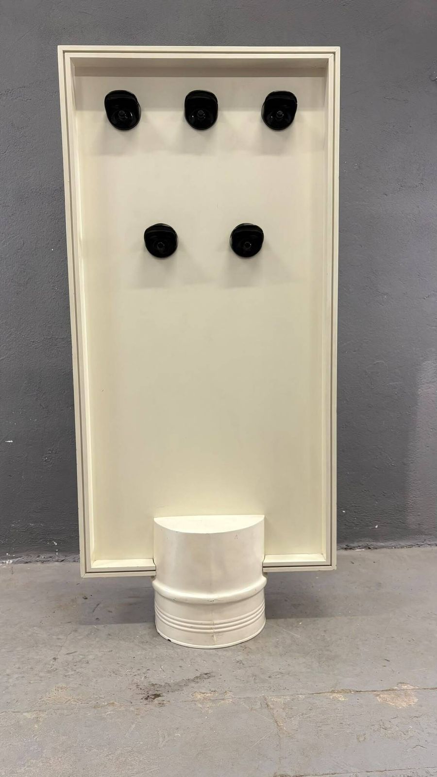 Mid Century Modern Double Sided Hall Stand With Mirror & Coat Hooks, 1960s, Europe photo furniture