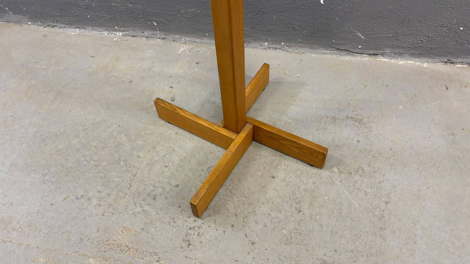 Freestanding Mid Century Pine Coat Rack, Solid Wood, 1970s, Europe photo for sale