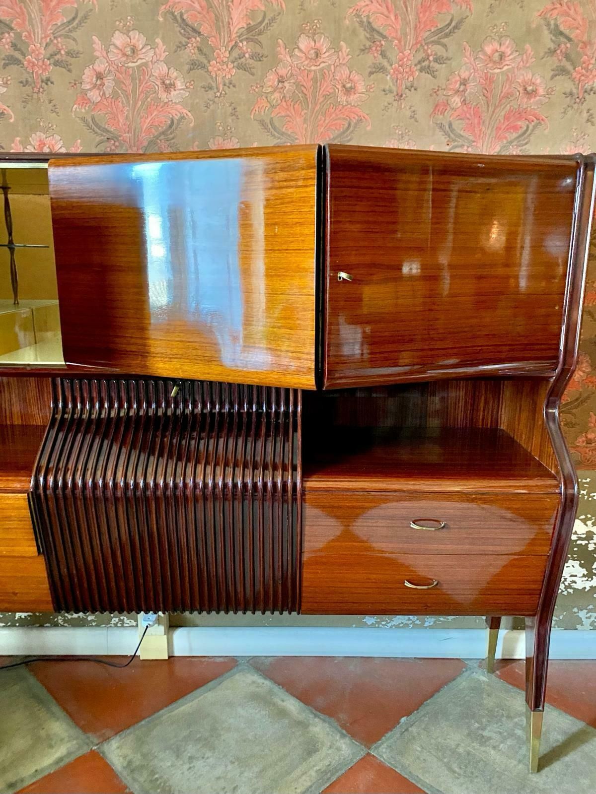 photo buy Mid Century Modern Italian Bar Cabinet, Osvaldo Borsani 1950s