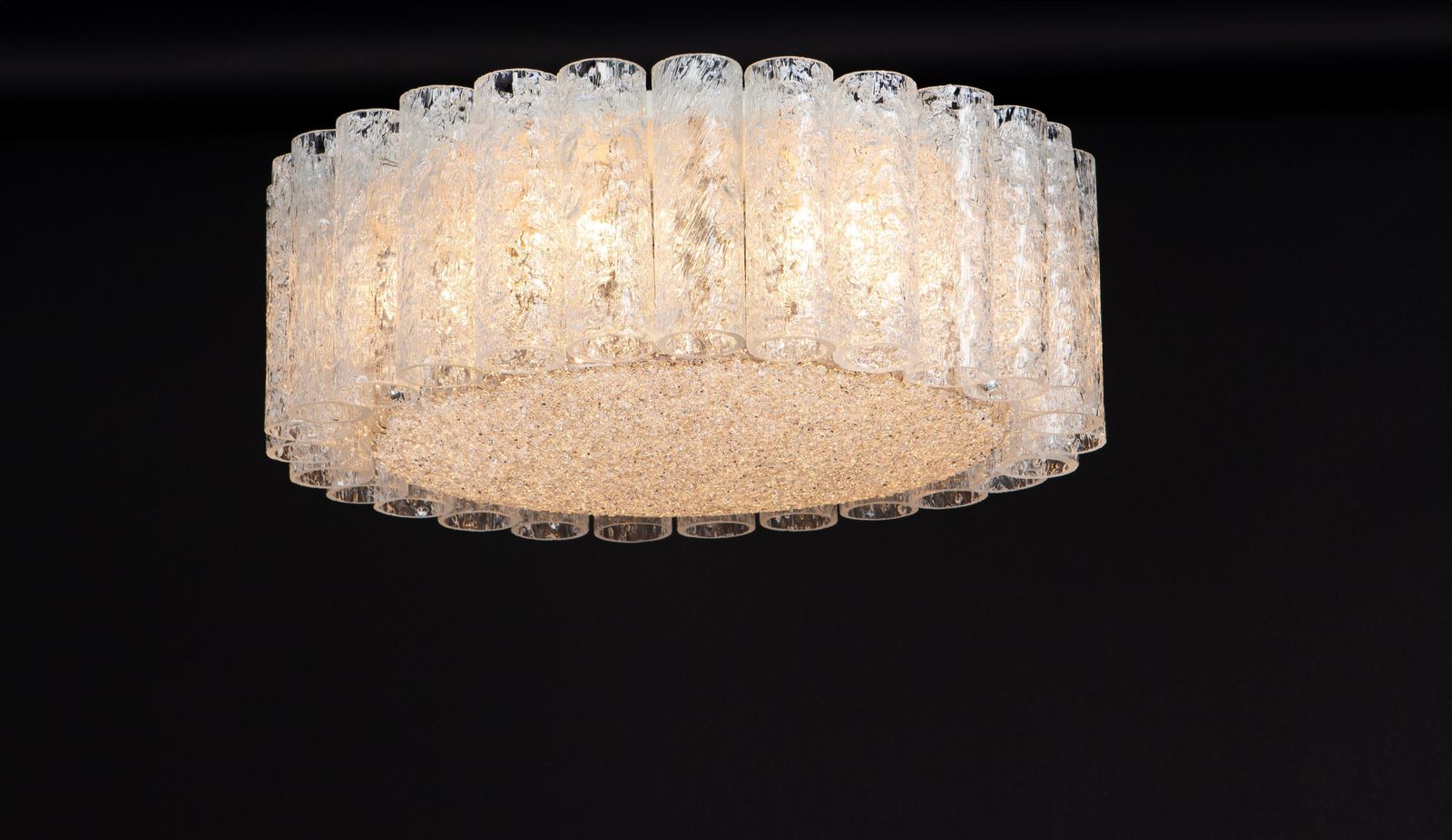 Paar Murano glazen buisarmaturen (plafondmontage) van Doria, Duitsland, jaren 1960 photo 2150.0