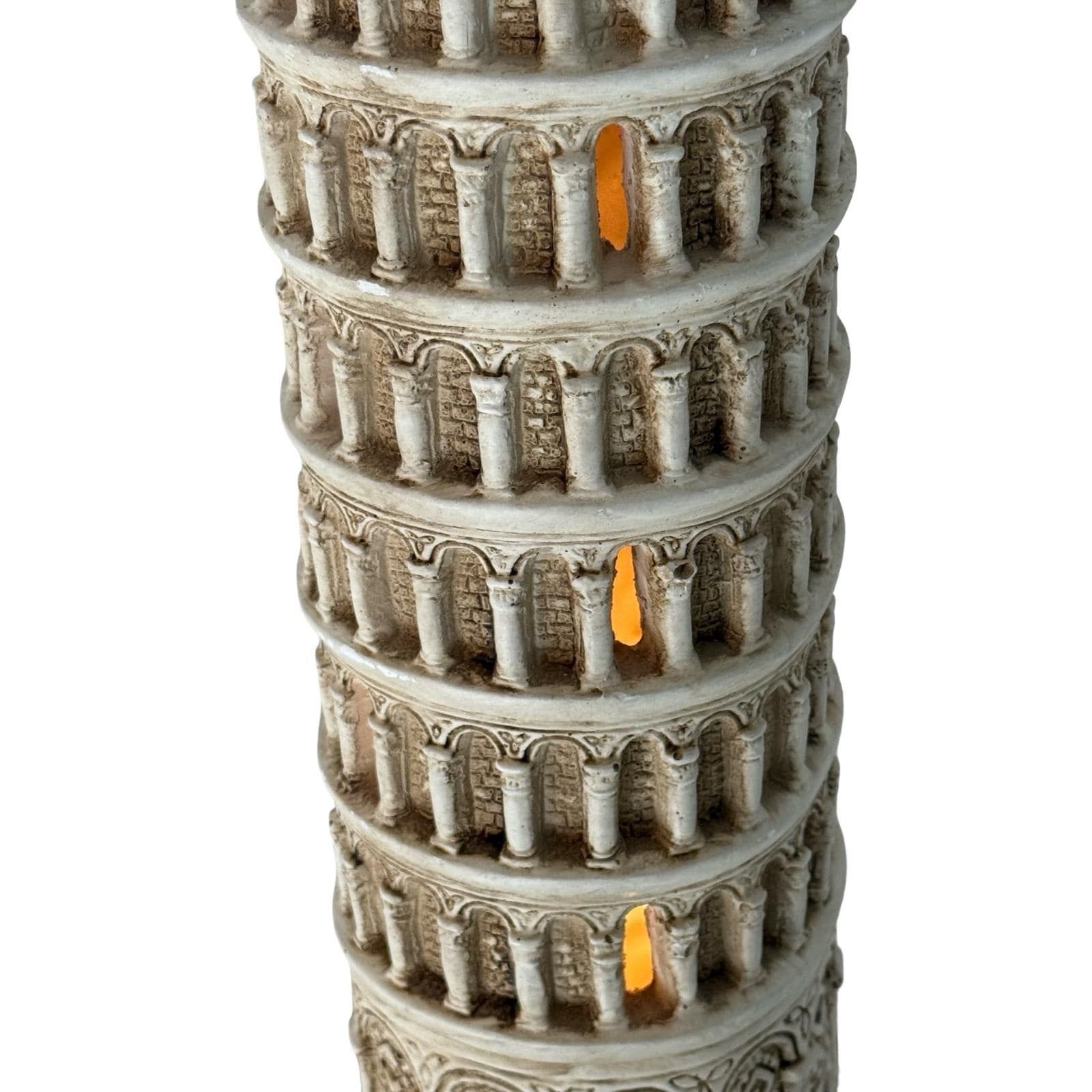 Vintage keramische tafellamp in de vorm van de Scheve Toren van Pisa, ca. jaren 1980. photo buy