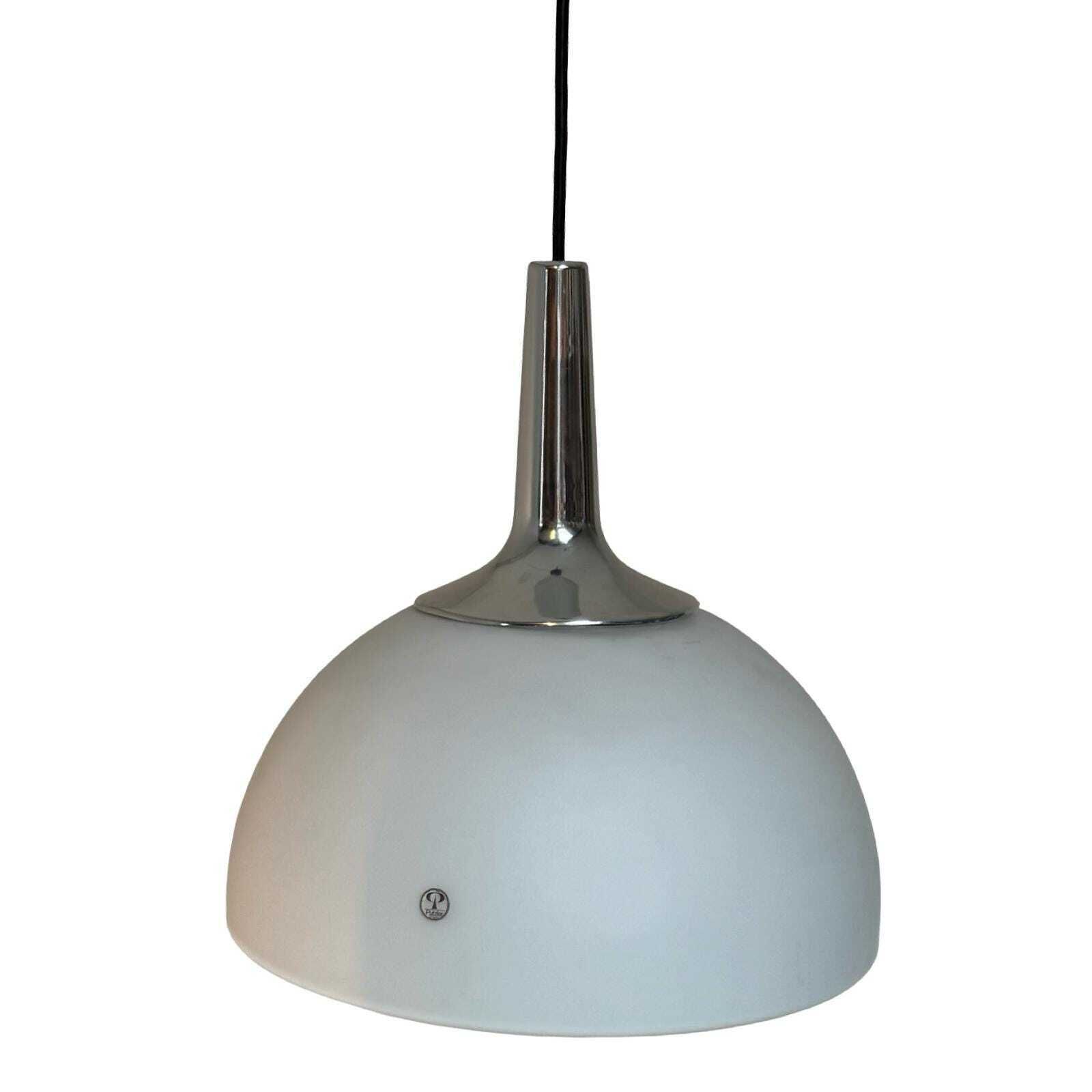 Peill & Putzler  Vintage Pendant Lamp, Frosted Glass  Approx. 1980's  Original And Marked  Germany. photo 284.0