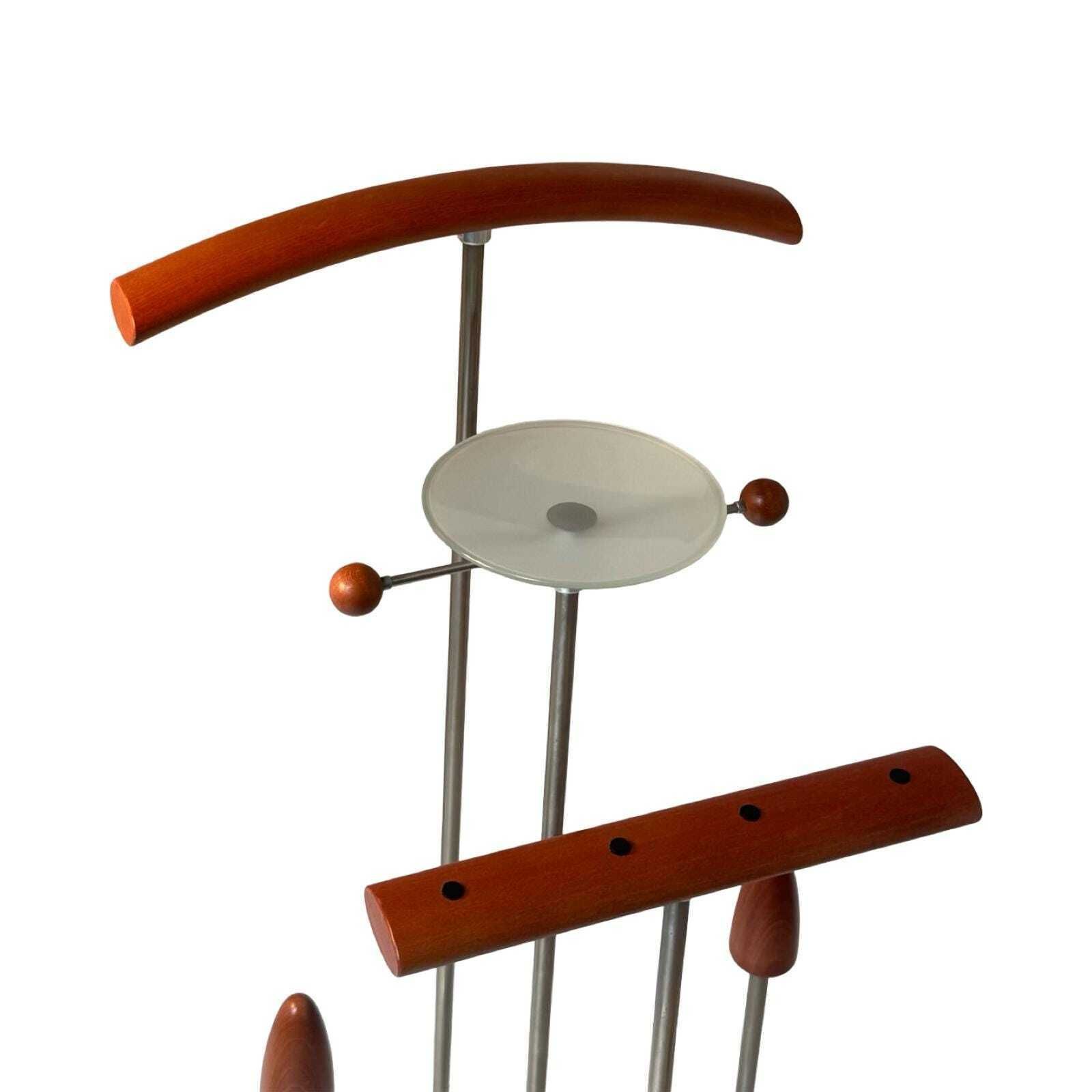 Postmodern Design   Dressboy / Valet Stand   Frans De La Haye voor Auping   Model Auronde   Inclusief glazen plaat. photo vinterior