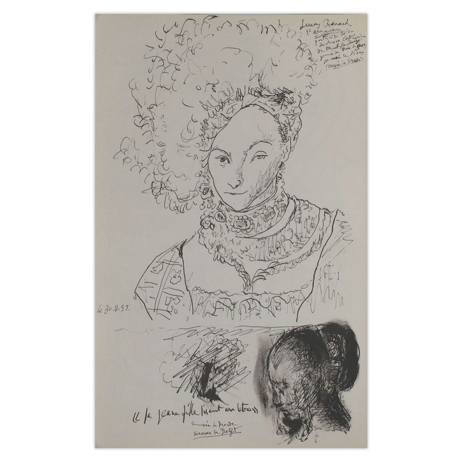 Pablo Picasso Collotype Carnet De Californie 20 1959