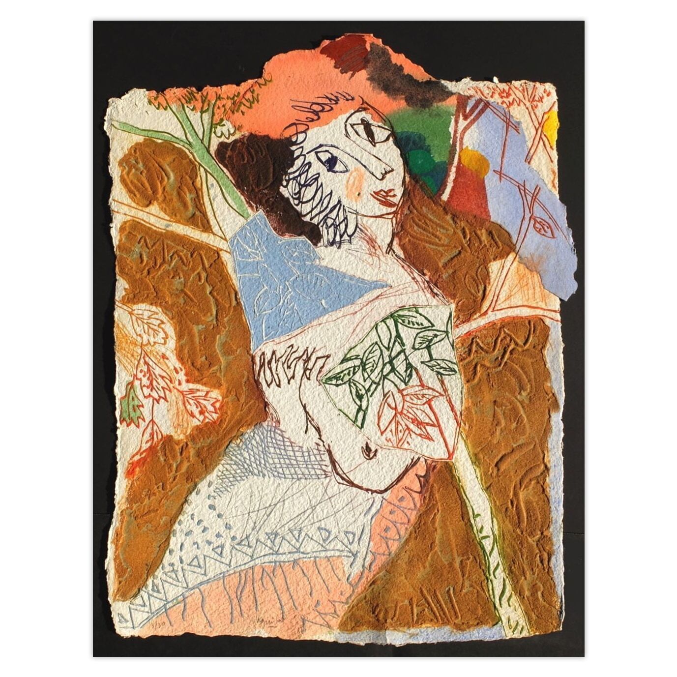 Henri Guibal Gesigneerde Carborundum Ets La Vie De B. II 2000