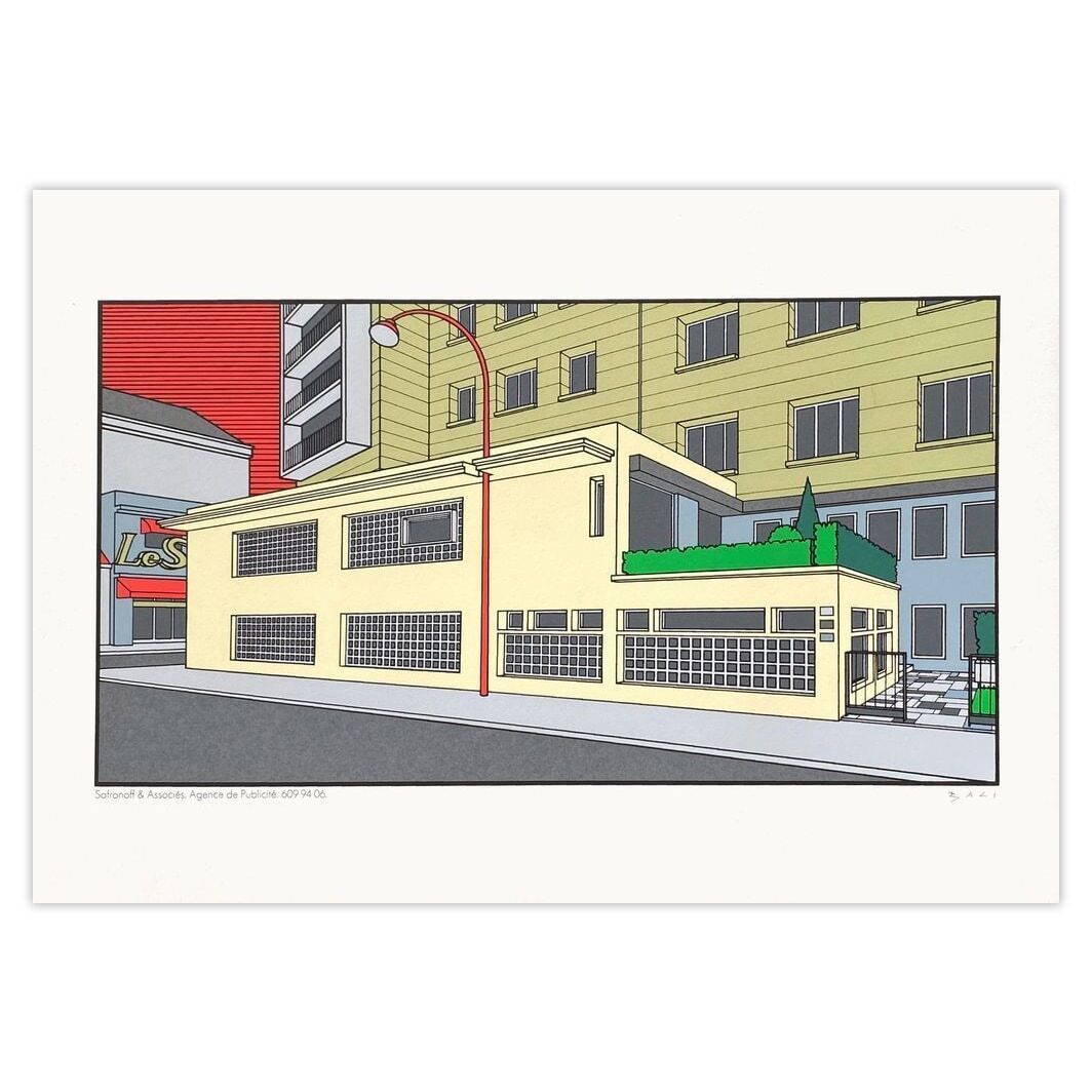 Alberto Bali Signed Screenprint Safronoff Et Associés Boulogne