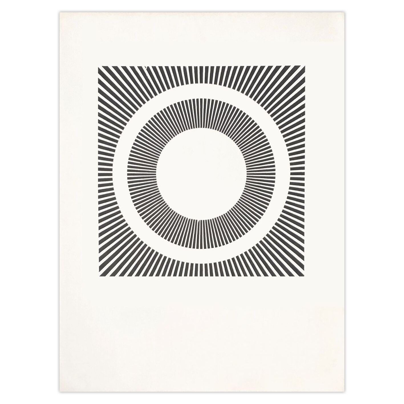 Isia Leviant Zeefdruk Composition Cinétique II 1981