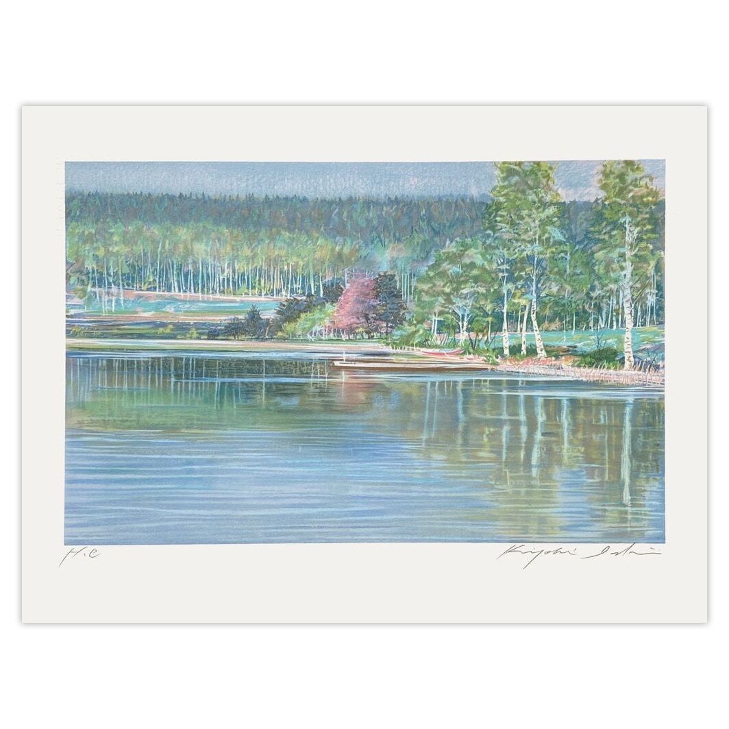 Kiyoshi Ishii Signed Lithograph Le Lac 1990