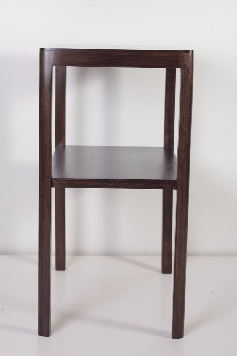 Modernistische eiken bijzettafel van Thonet, ca. jaren 1950 photo 340.0