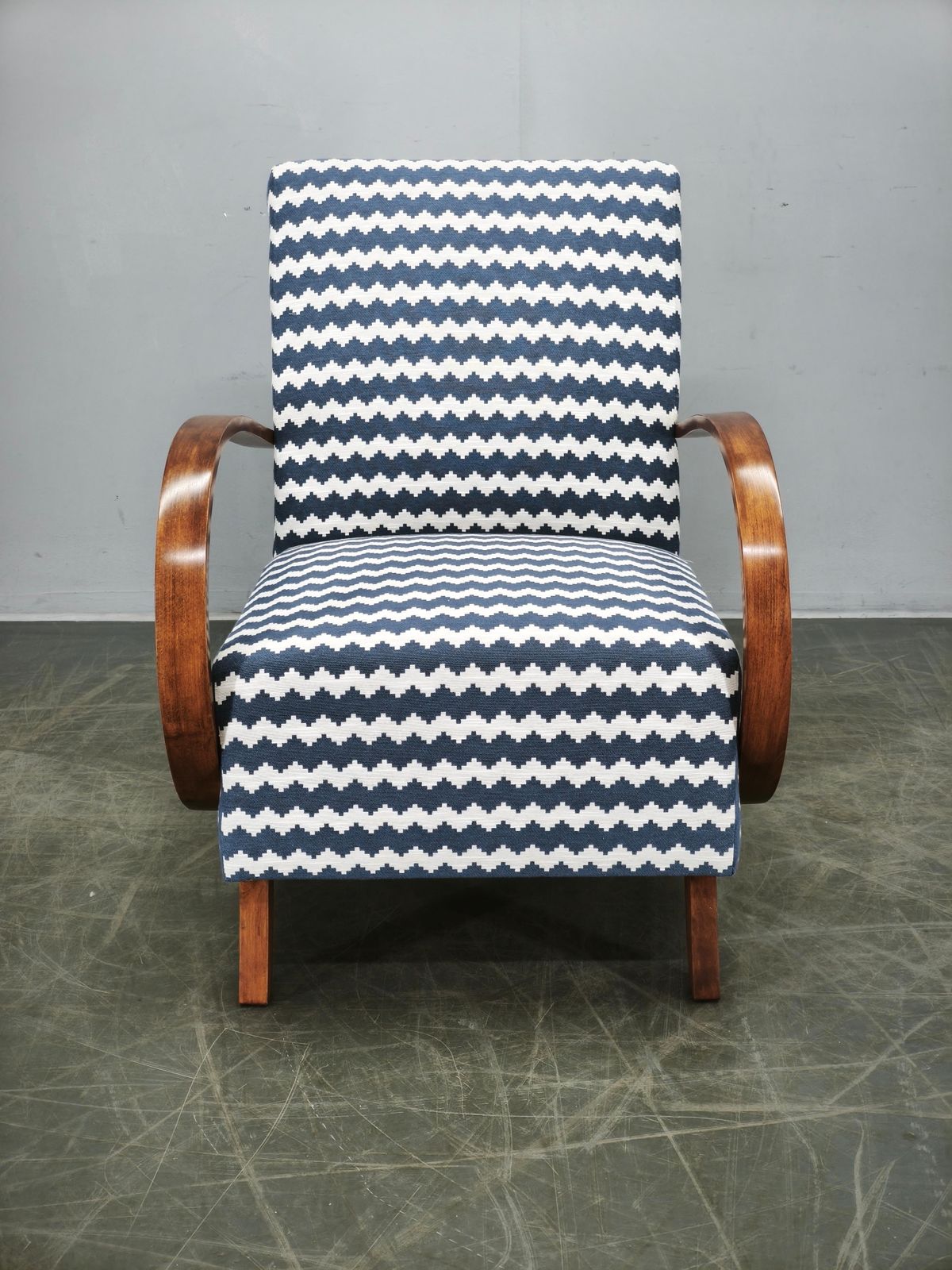 Fauteuil Art Deco Jindřich Halabala, Tchécoslovaquie, années 1940 photo furniture