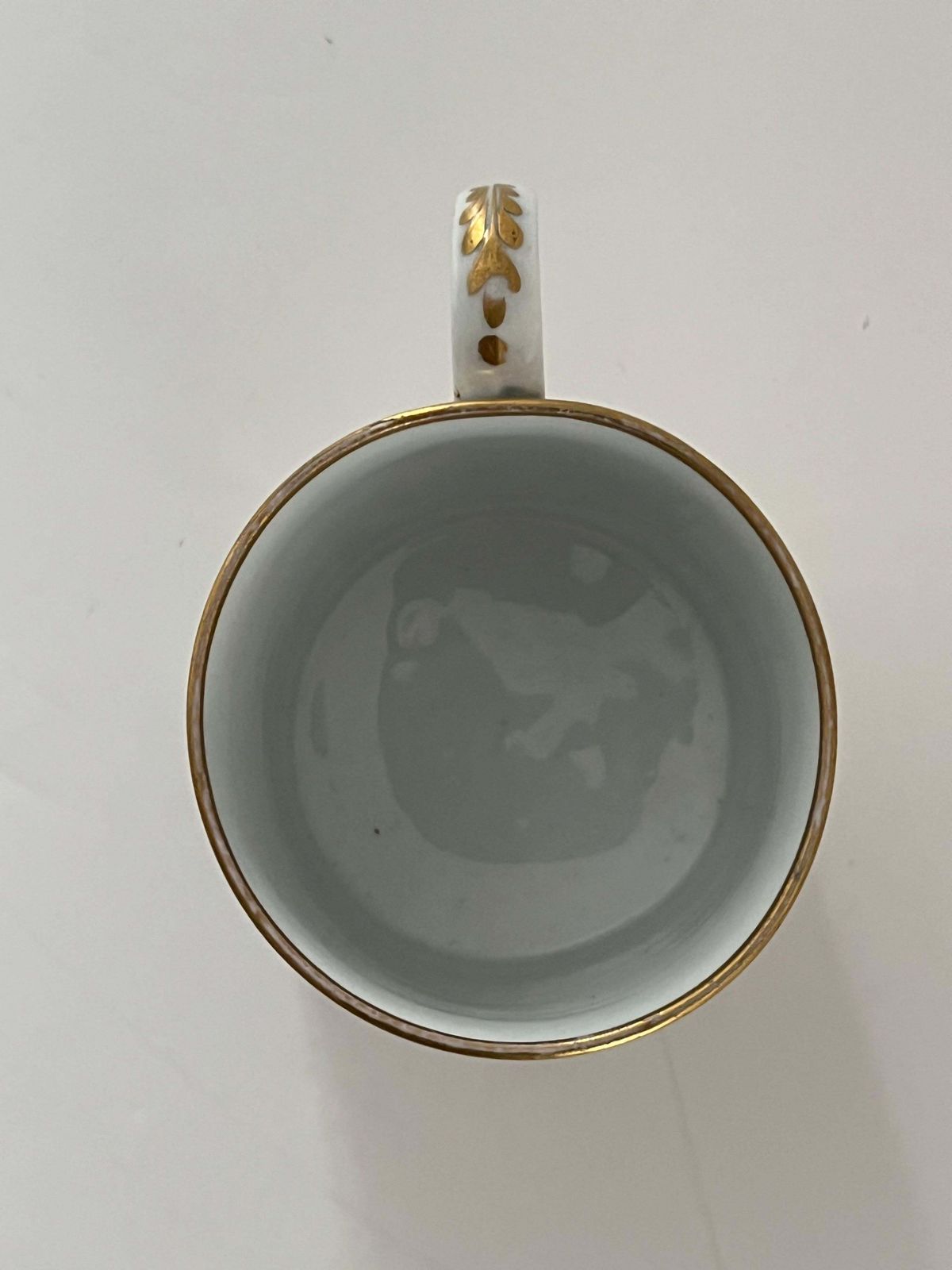 Vroeg Minton porseleinen koffiekopje, handgeschilderd patroon 53, Engeland, ca. 1805 photo vintage