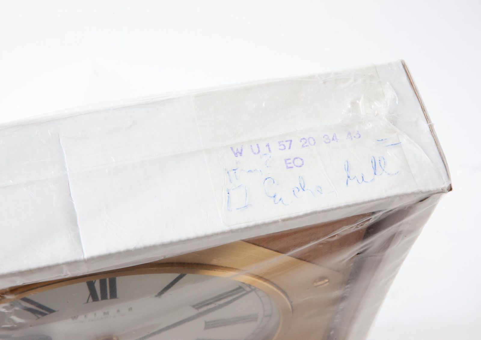224.0 Nos Weimar Wandklok Oost-Duitsland Mid-Century Modernisme Deens jaren 1970 Messing Maritiem Gdr photo