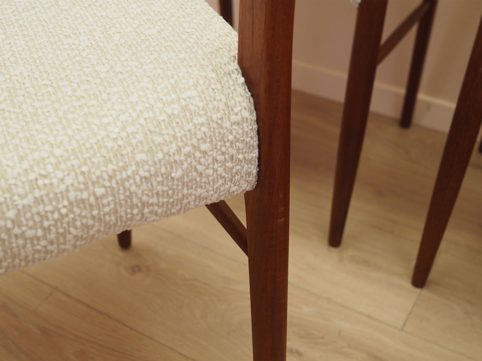 photo furniture Set van zes teakhouten stoelen, Deens design, jaren 1960, gemaakt in Denemarken