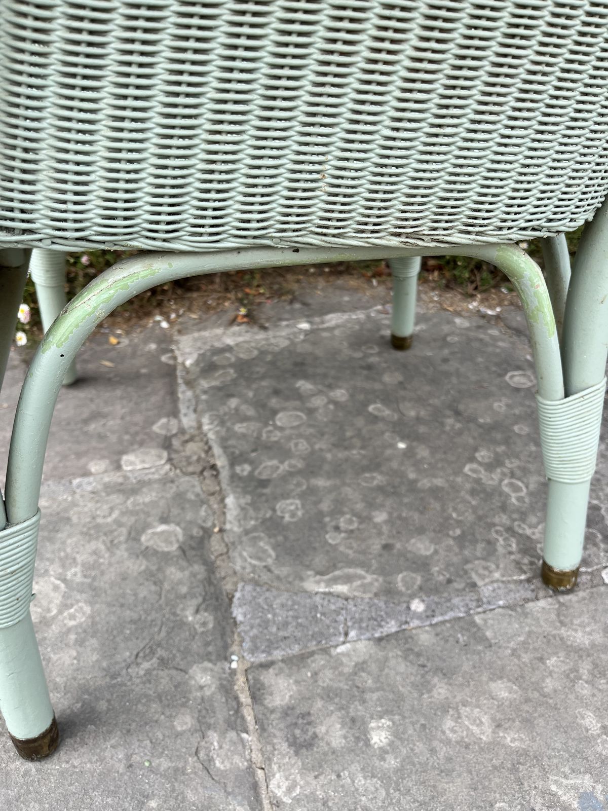 photo for sale Green Lloyd Loom Woven Garden/ Bedroom Chair