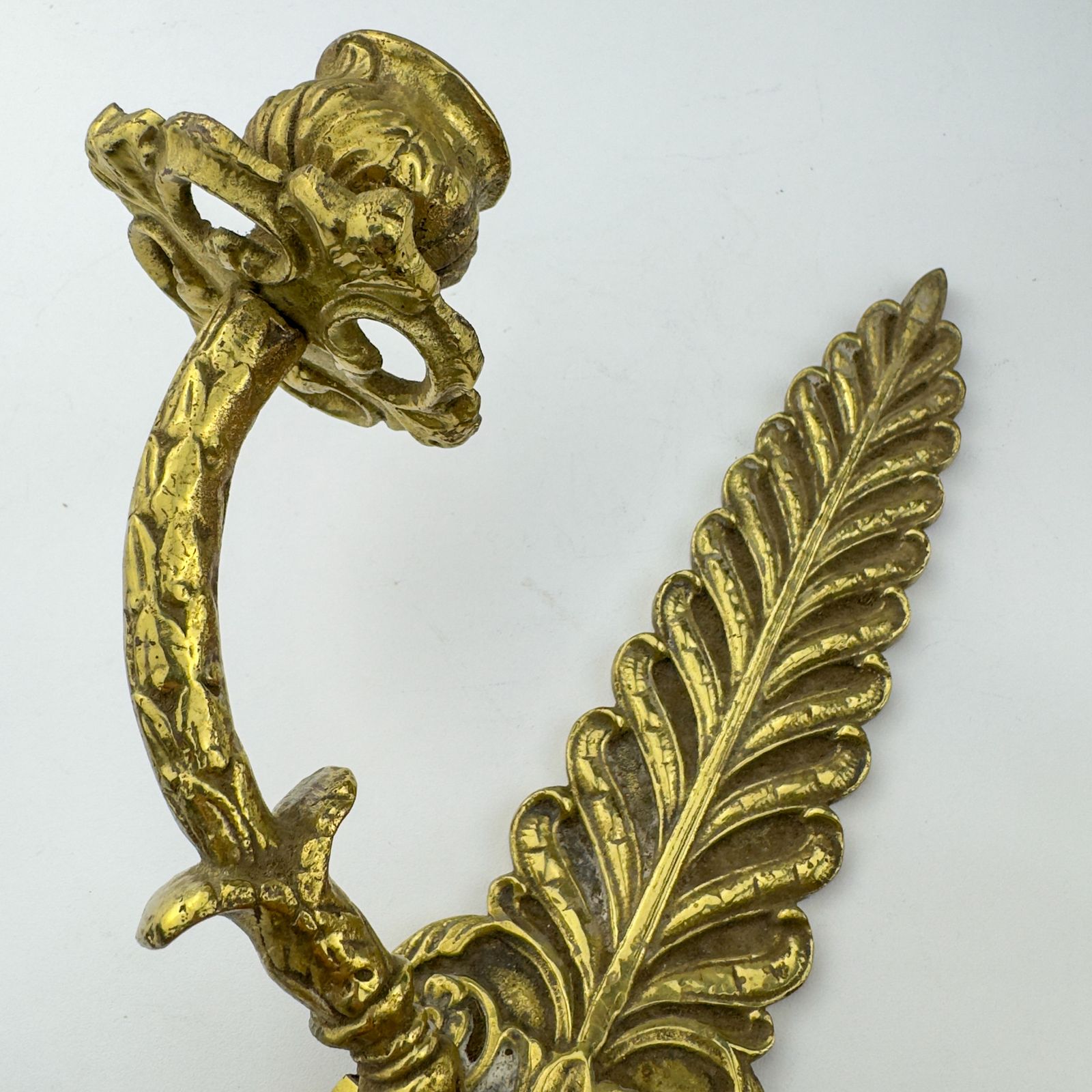 Antique Empire Bronze Wall Candle Sconce, Italy, Late 19th Century photo buy
