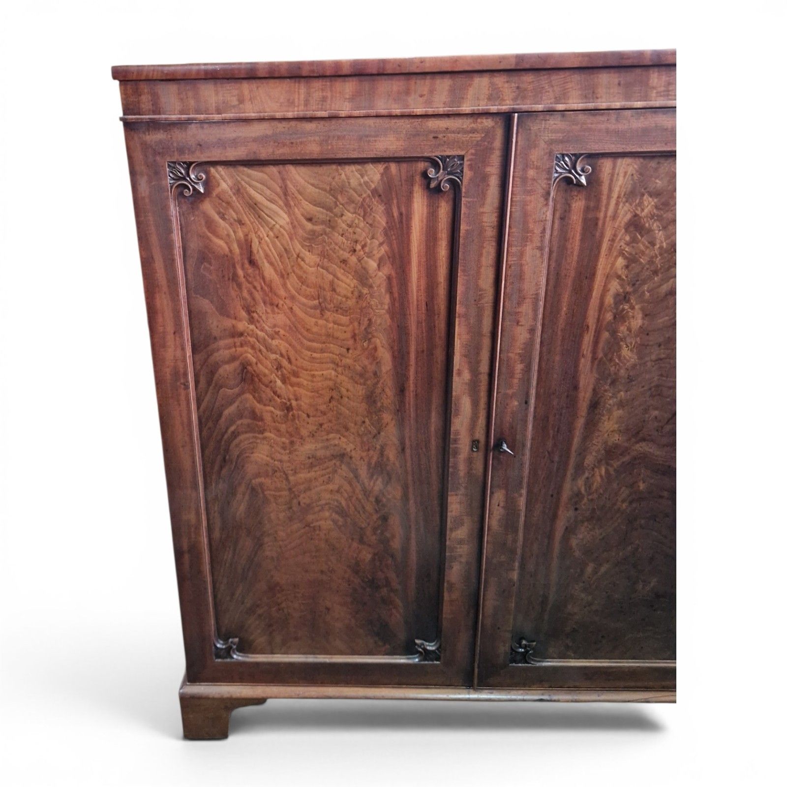 Antique Victorian Mahogany Bookcase Cabinet Cupboard Adjustable Shelves photo buy