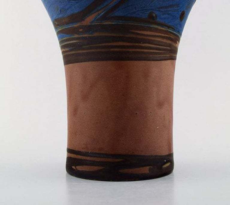 Kähler, Hak, Glazed Stoneware Vase In Modern Design, 1930s 1940s photo Home Decor