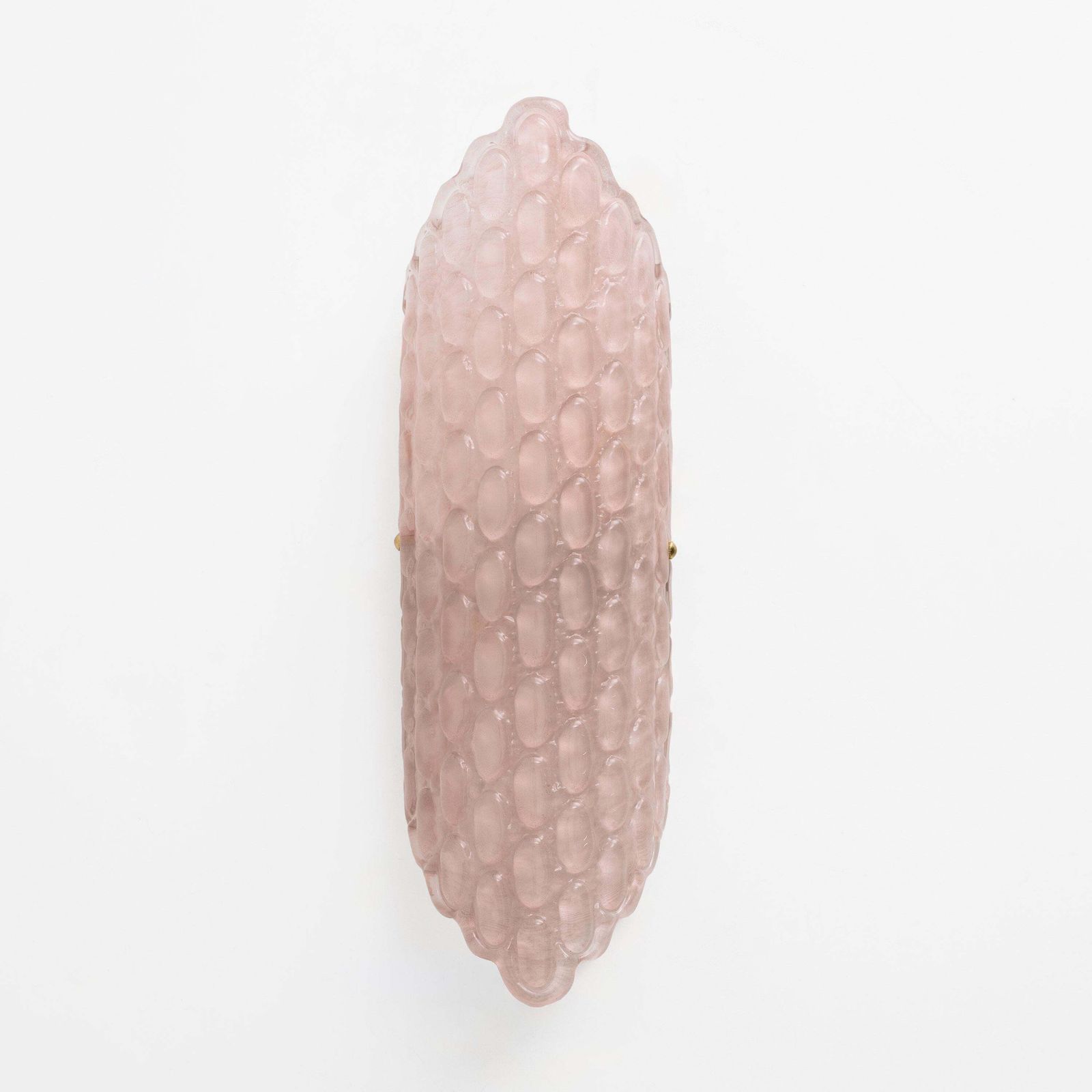 Pair Of Pink Murano Glass Wall Sconces With Textured Relief photo furniture