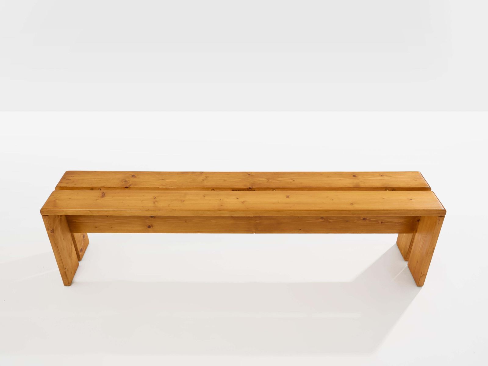 Charlotte Perriand Pine Benches Les Arcs 1970s photo vinterior
