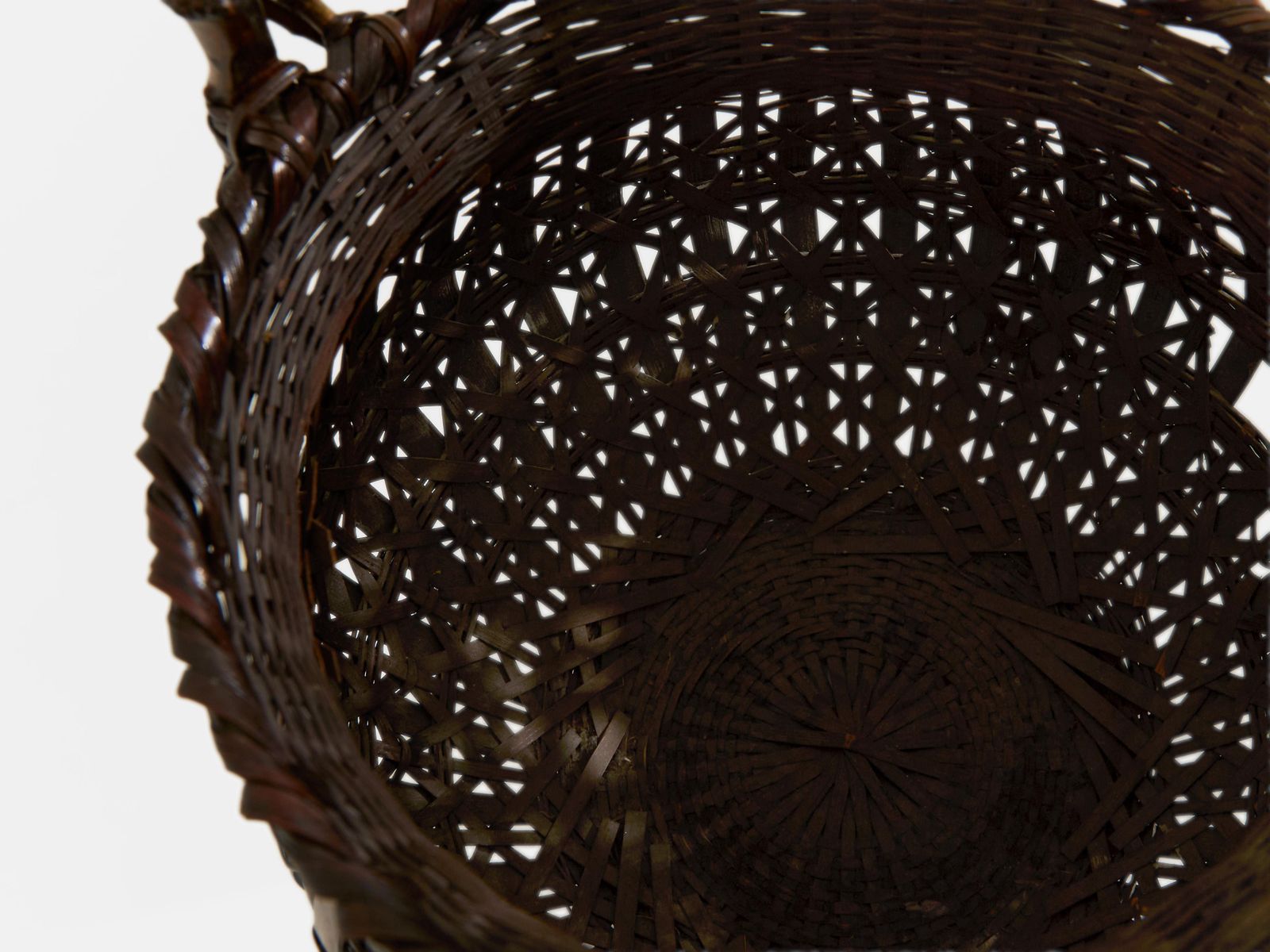photo vinterior Ensemble de paniers Ikebana en bambou Maeda Chikubōsai, période Meiji