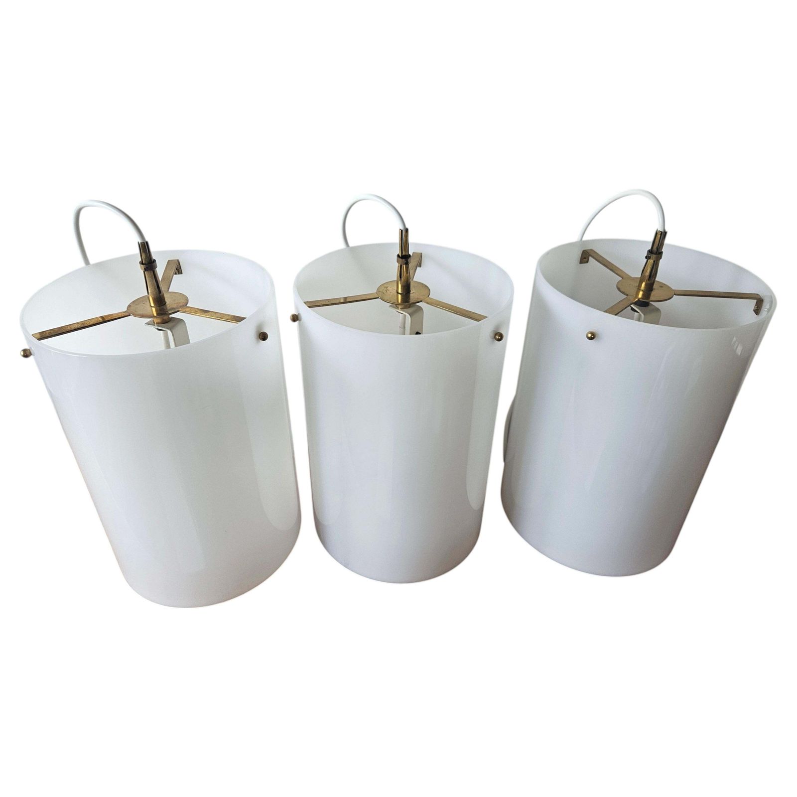 Ensemble de trois suspensions mid-century rares Fog & Morup, Danemark, années 1960