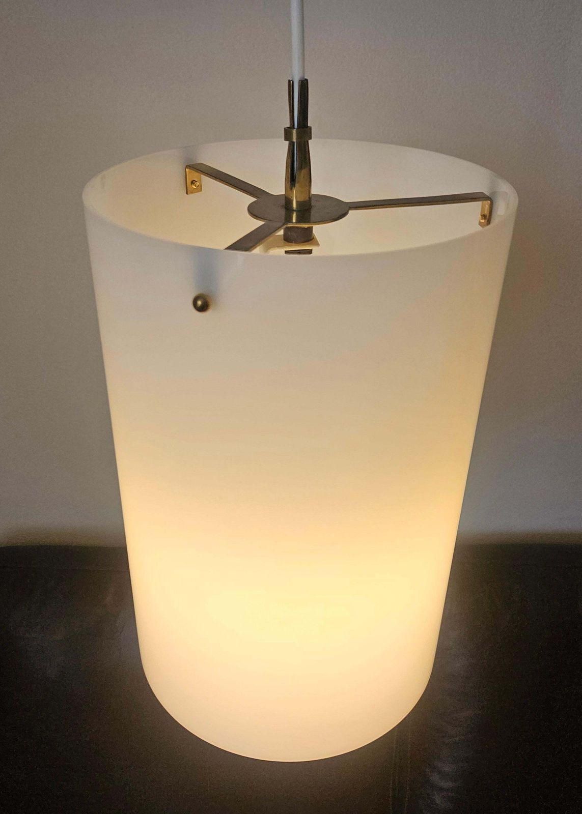 Verlichting Set van drie zeldzame mid-century hanglampen – Fog & Morup, Denemarken, jaren 1960 photo