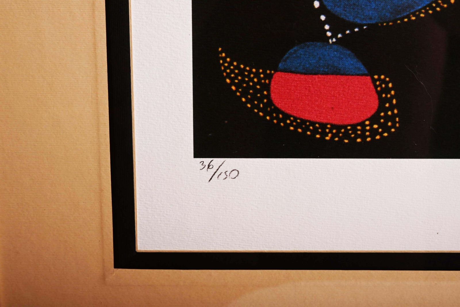 Joan Miro 'Self Portrait II' Offset Lithograph Numbered Framed photo vinterior