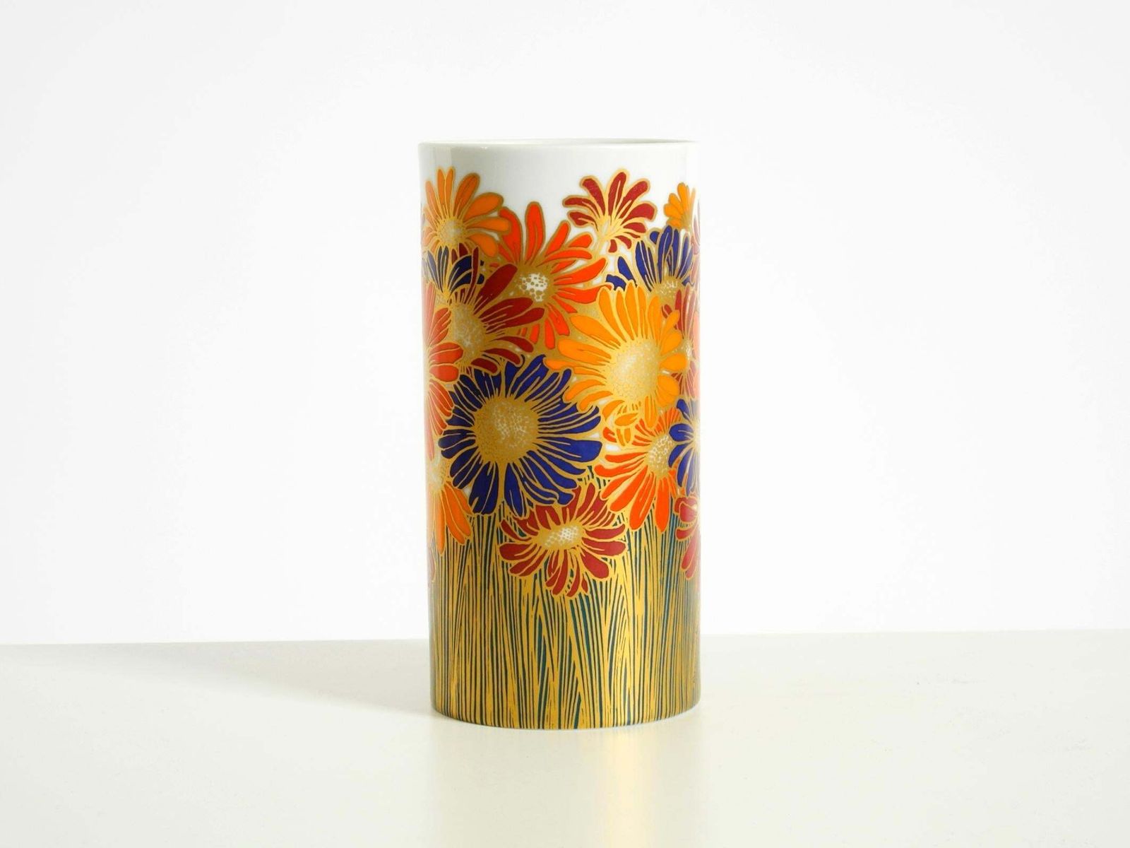 Beautiful 1980s Porcelain Vase By Rosamonde Nairac For Rosenthal Studio Linie photo Home Decor