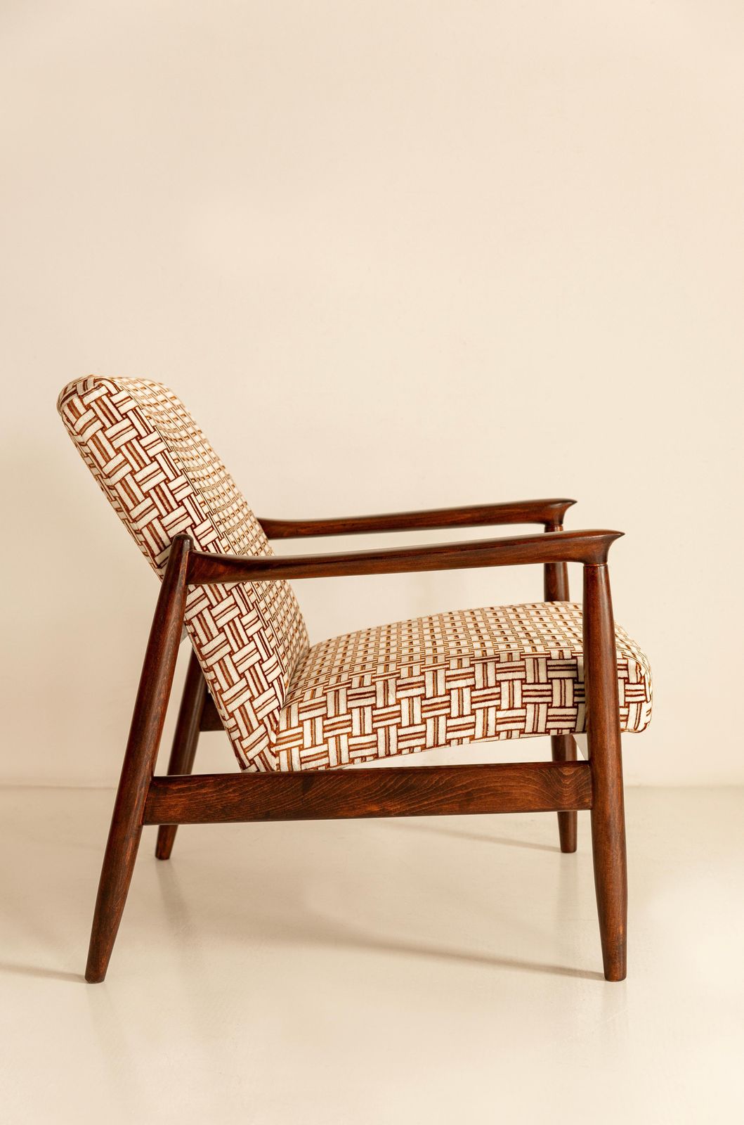 Mid Century GFM 64 Fauteuil   E. Homa, Jacquard Fluweel van Camengo, Europa, jaren 1960 photo 1699.0