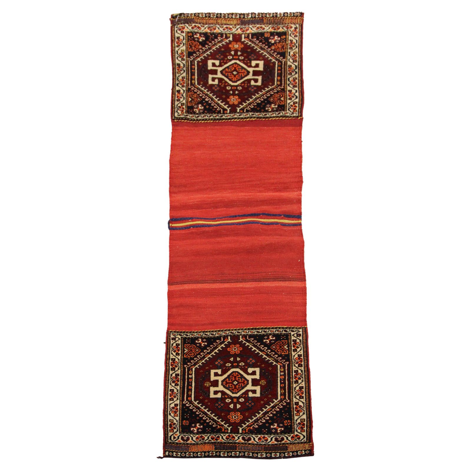 Khorjin de collection d'époque, sacoche de selle traditionnelle tissée à la main