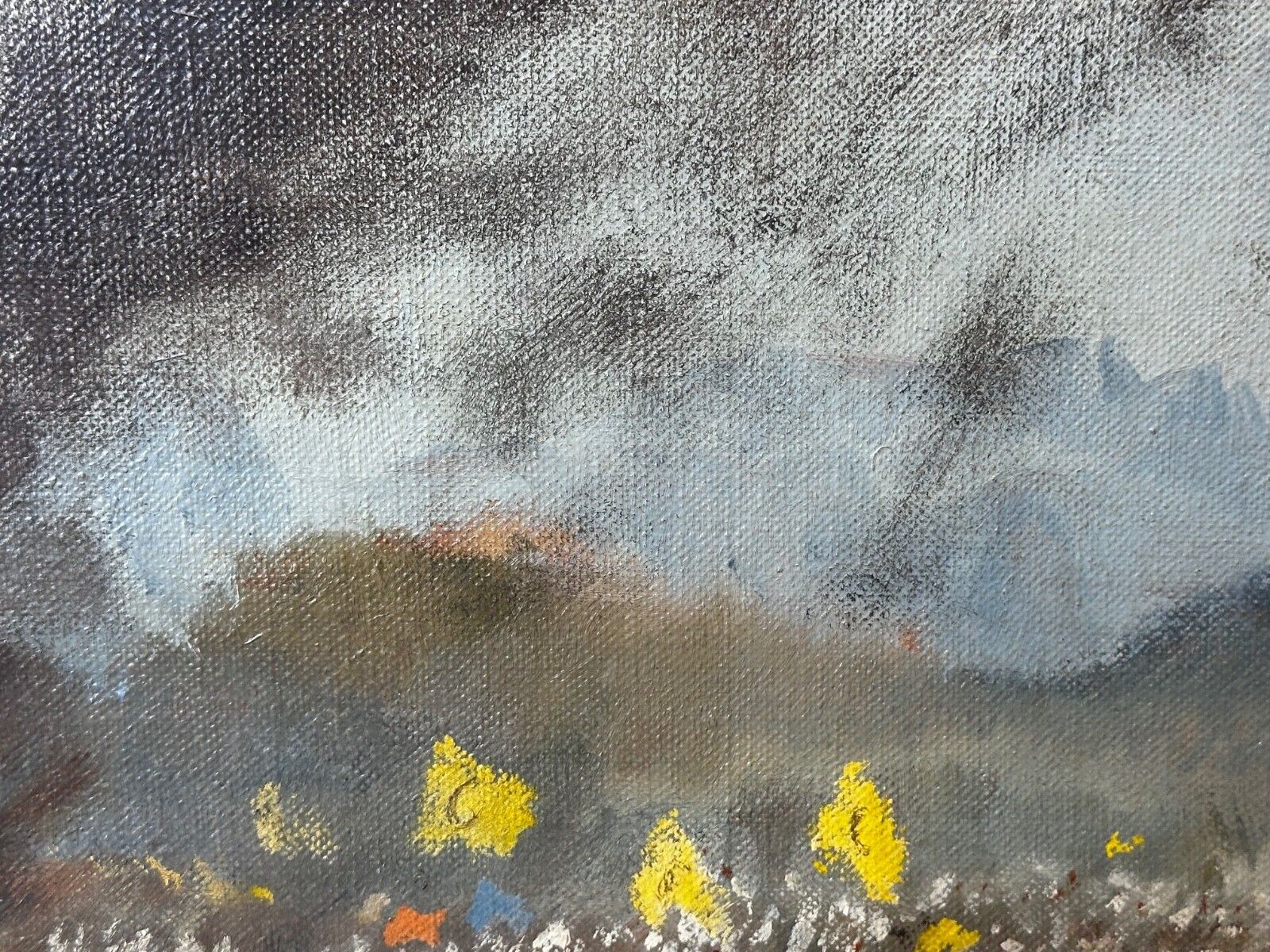 photo buy Oil Painting Military Battle Kam Dakkha 2nd Afghan War Signed By Francis Russell Flint