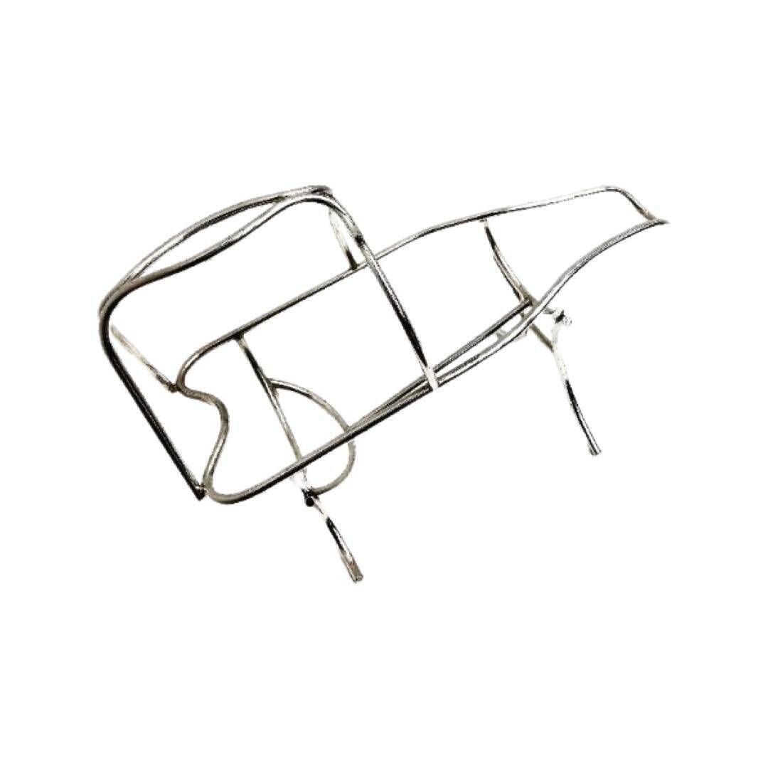 Mid-Century wijnmandje: Belgische barkar, wijnflessenhouder photo furniture