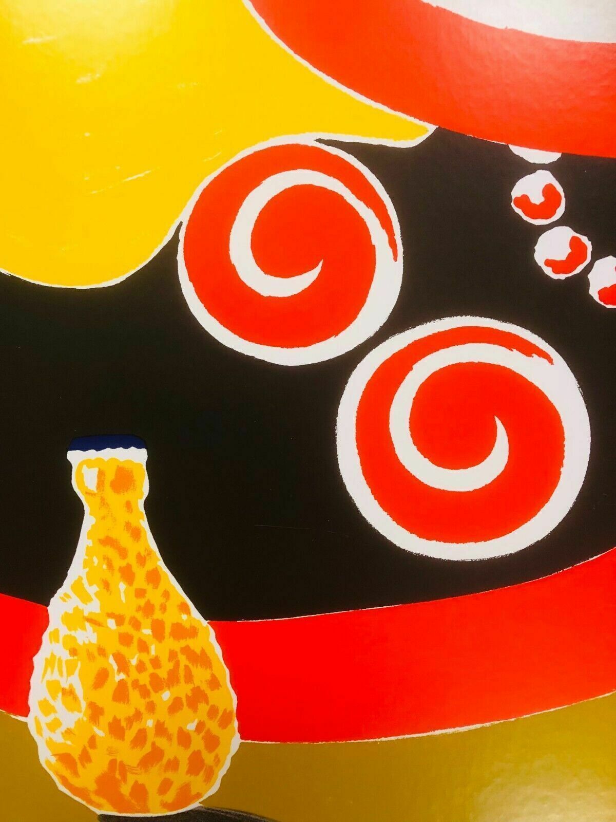 photo vinterior Bernard Villemot, ca. jaren 1980 – Orangina – Vintage poster, op linnen gemonteerd op canvas
