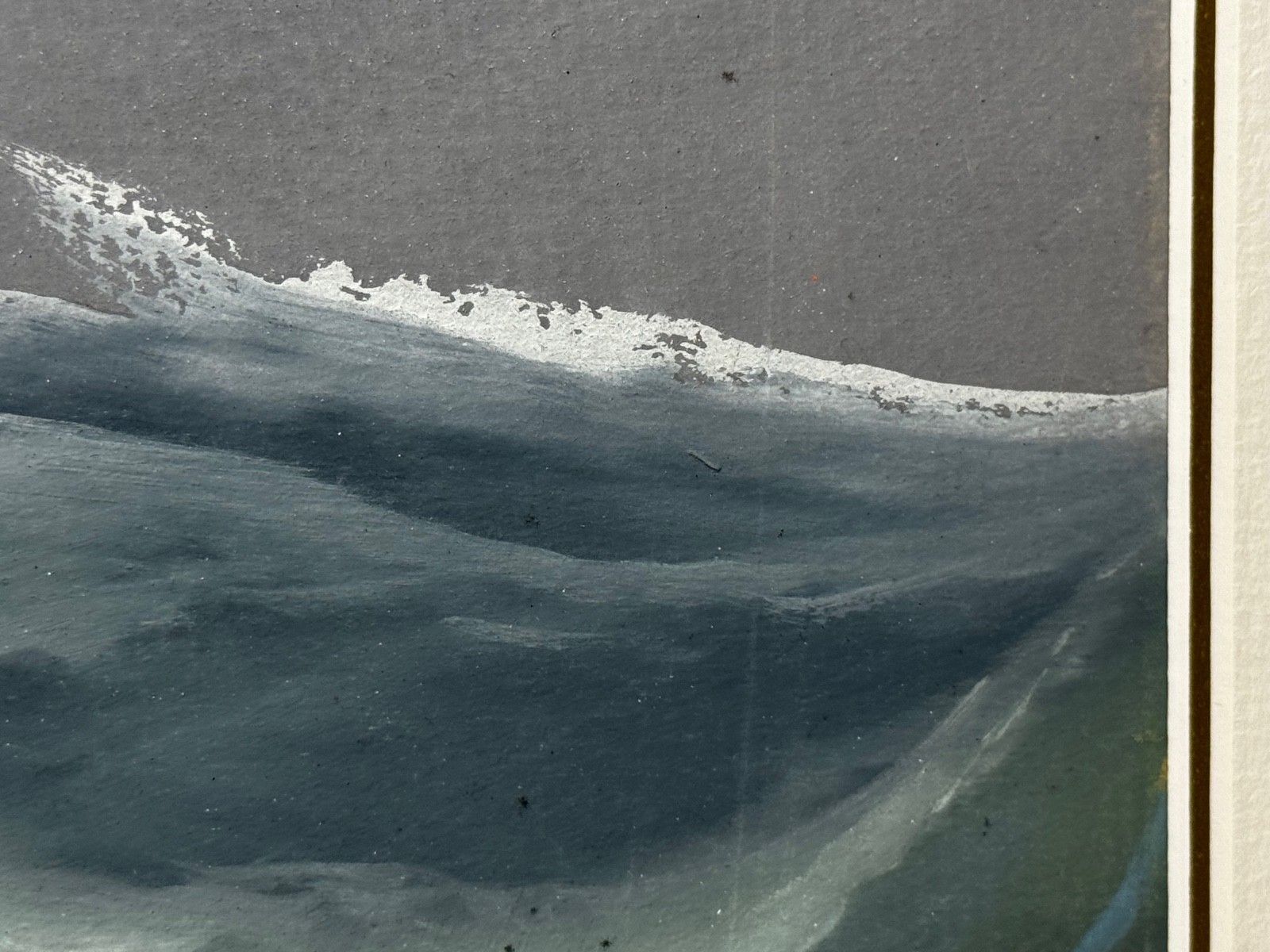 photo vinterior Begin 20e eeuw Napolitaans havenportret, marineschilderij S.S. Shelley stoomschip op woelige zee, toegeschreven aan Luca Papaluca