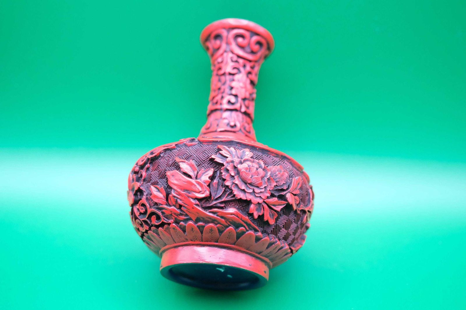 photo for sale Chinese Cinnabar-stijl vazen, kunstlak resin, Chinese Cinnabar-stijl balustervazen