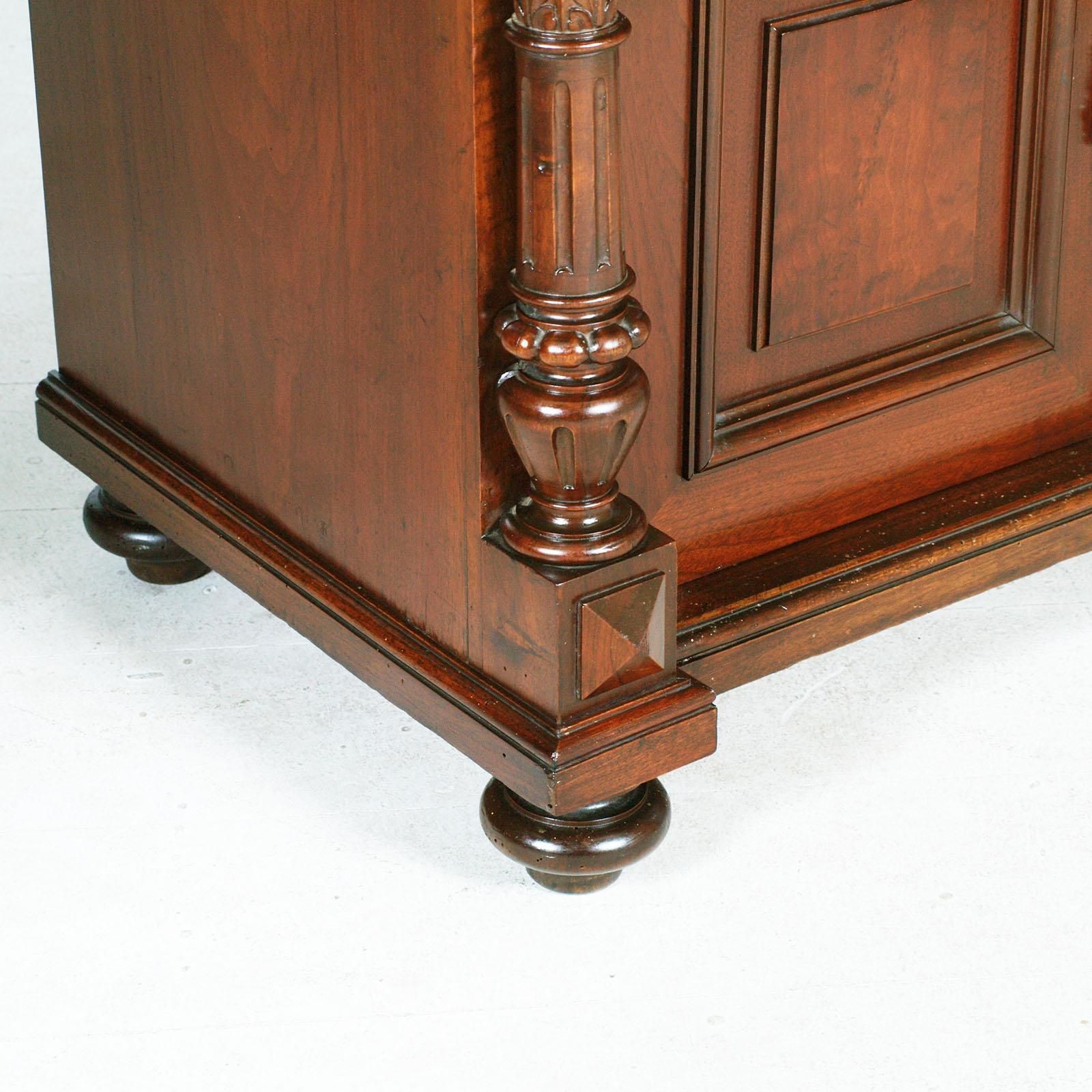 photo furniture 19th Century Italian Walnut Cabinet With Marble Top From A Historic Venetian Villa