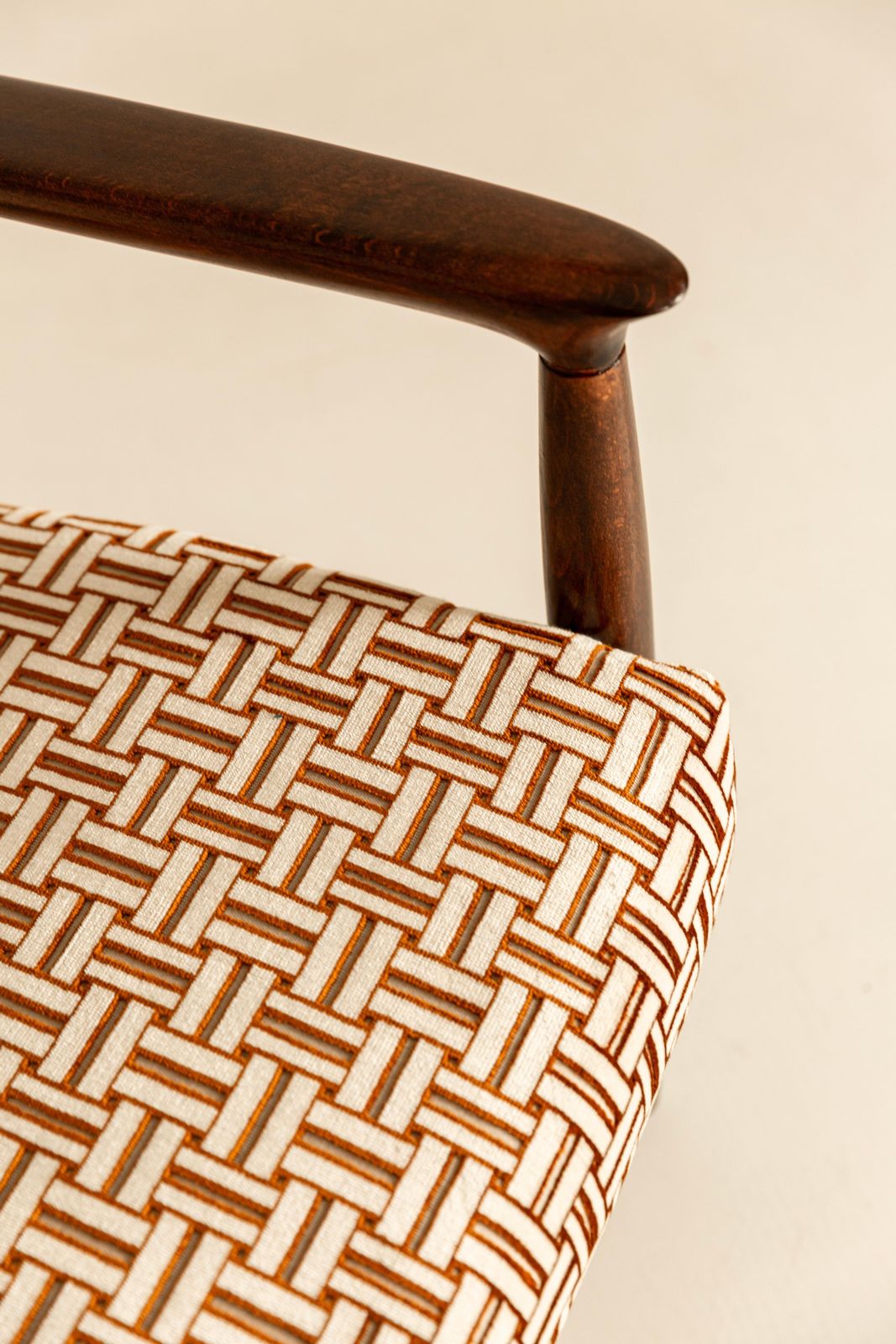 3319.0 Two Mid Century Armchairs By E. Homa, Jacquard Velvet By Camengo, Europe, 1960s photo