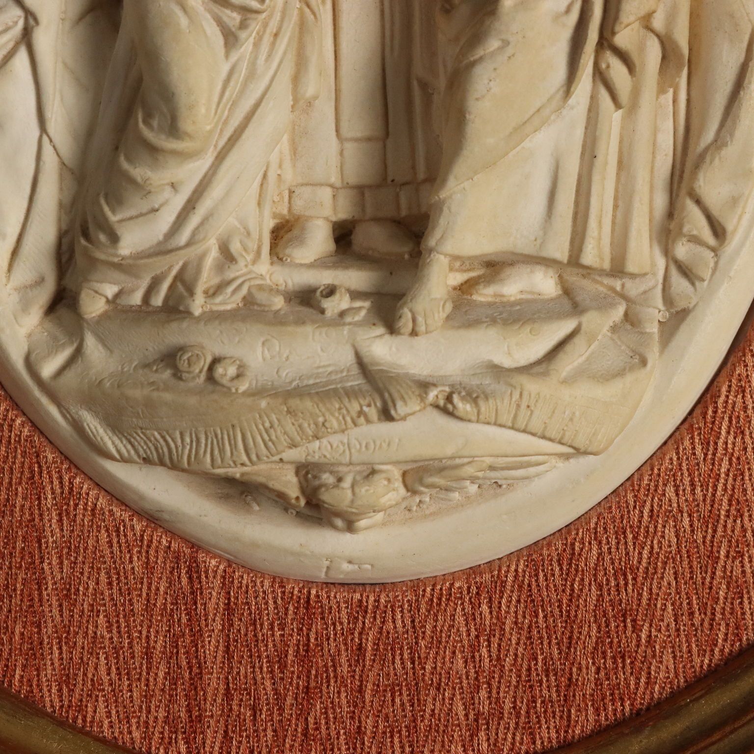 photo furniture Antique High Relief Wedding Of Joseph And Mary Italy XIX Century