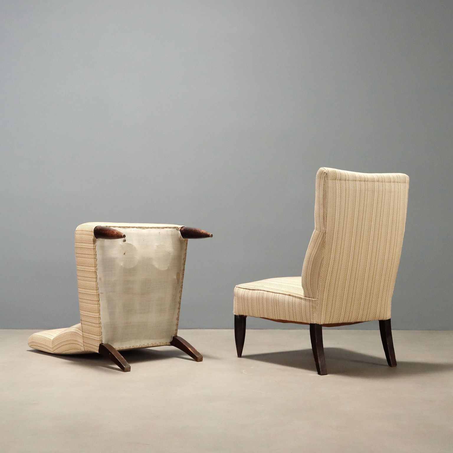Fauteuils à rénover, années 1950-1960 photo vintage