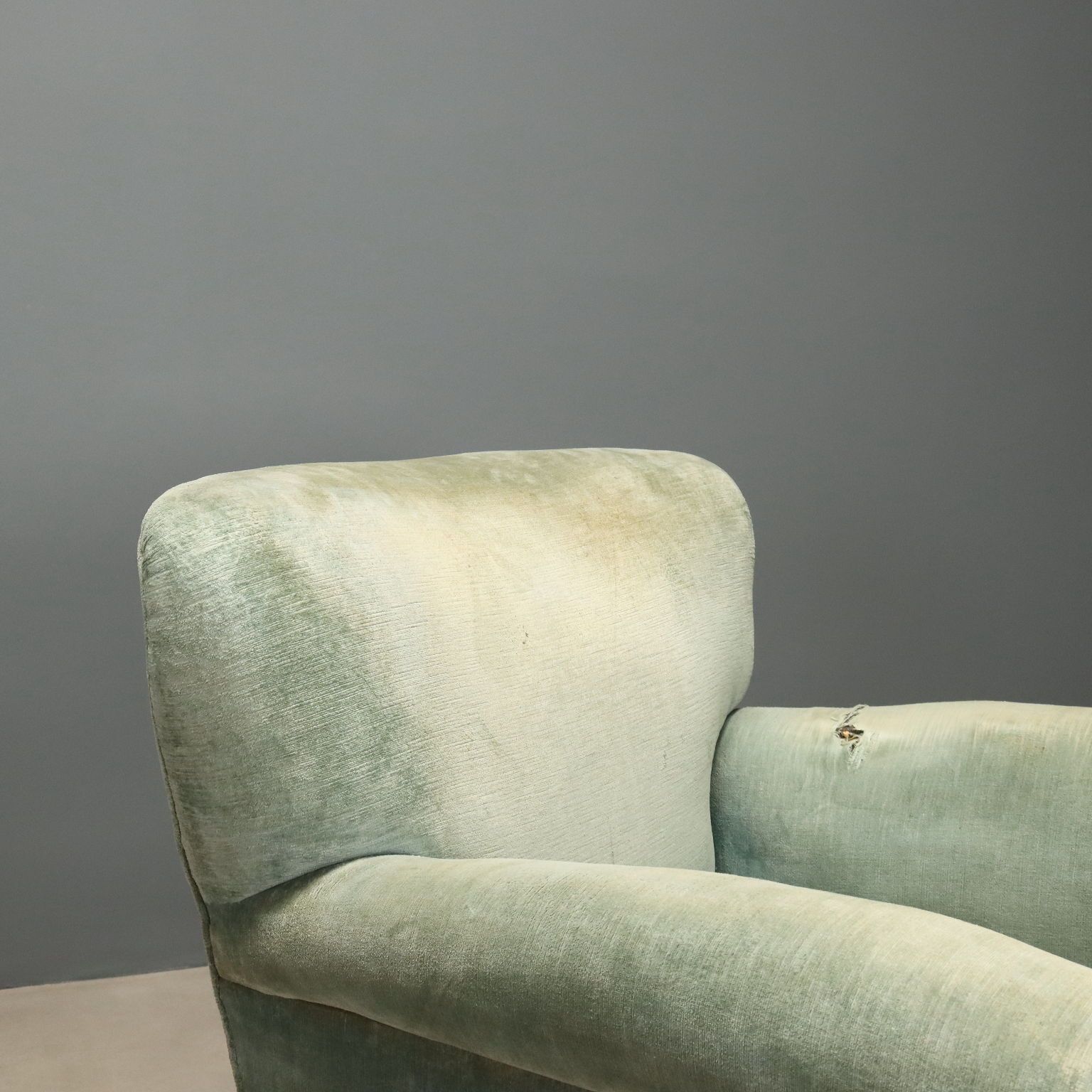 Vintage Armchairs Fabric Padding Design Italy 1950s photo 870.0