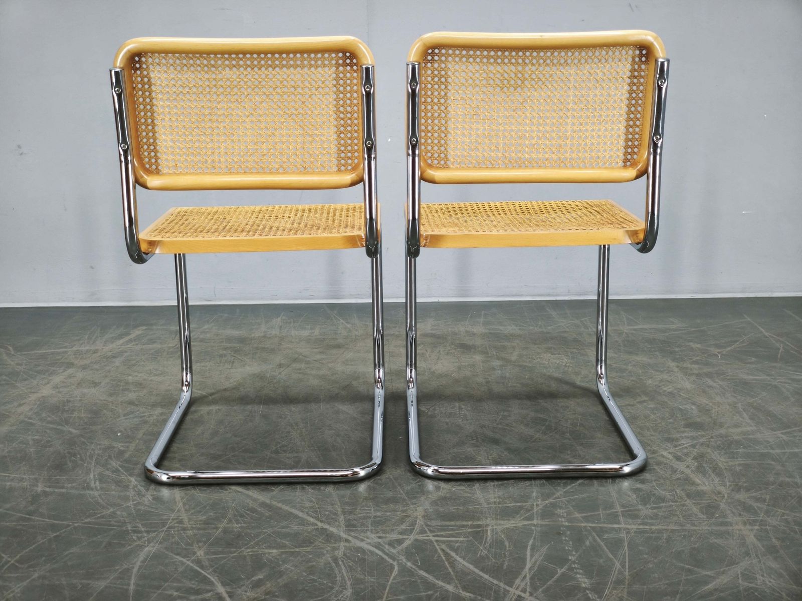 Paar Italiaanse Cesca Cantilever Stoelen naar Marcel Breuer, jaren 1970 photo furniture
