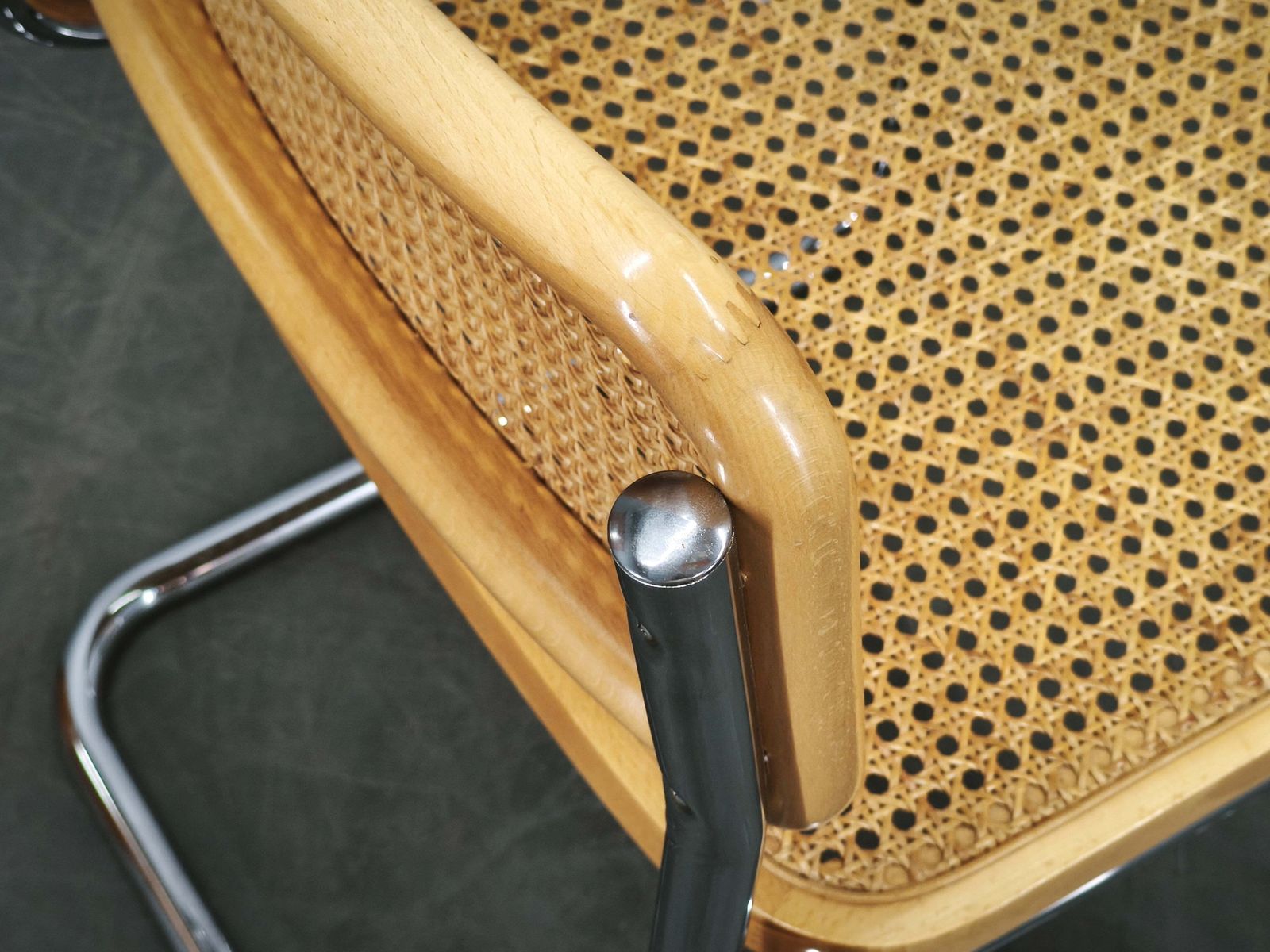 883.0 Paar Italiaanse Cesca Cantilever Stoelen naar Marcel Breuer, jaren 1970 photo