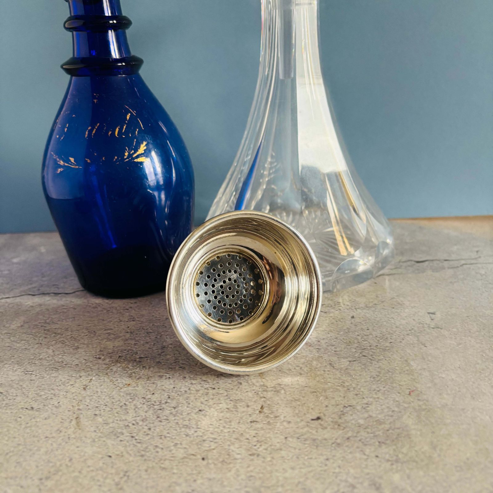 photo furniture Antique Wine & Port Funnel Strainer