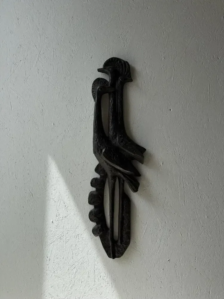 Brutalist Wall Sculpture With Birds Ars Munda