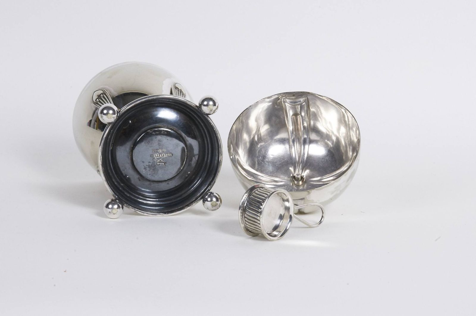 photo furniture Antique Silver Egg Coddler | Egg Boiler