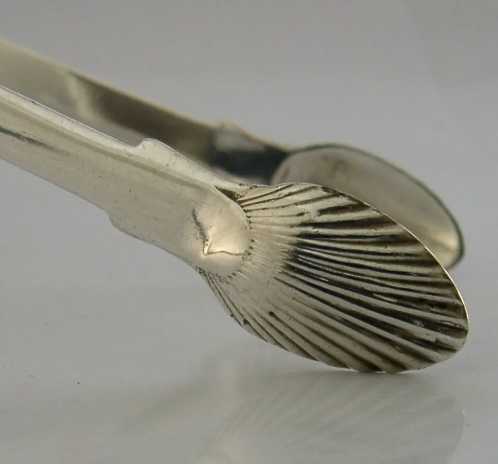 Pince à sucre en argent sterling massif, Provincial écossais, Dundee, 50 g, 1820, époque georgienne photo Décoration