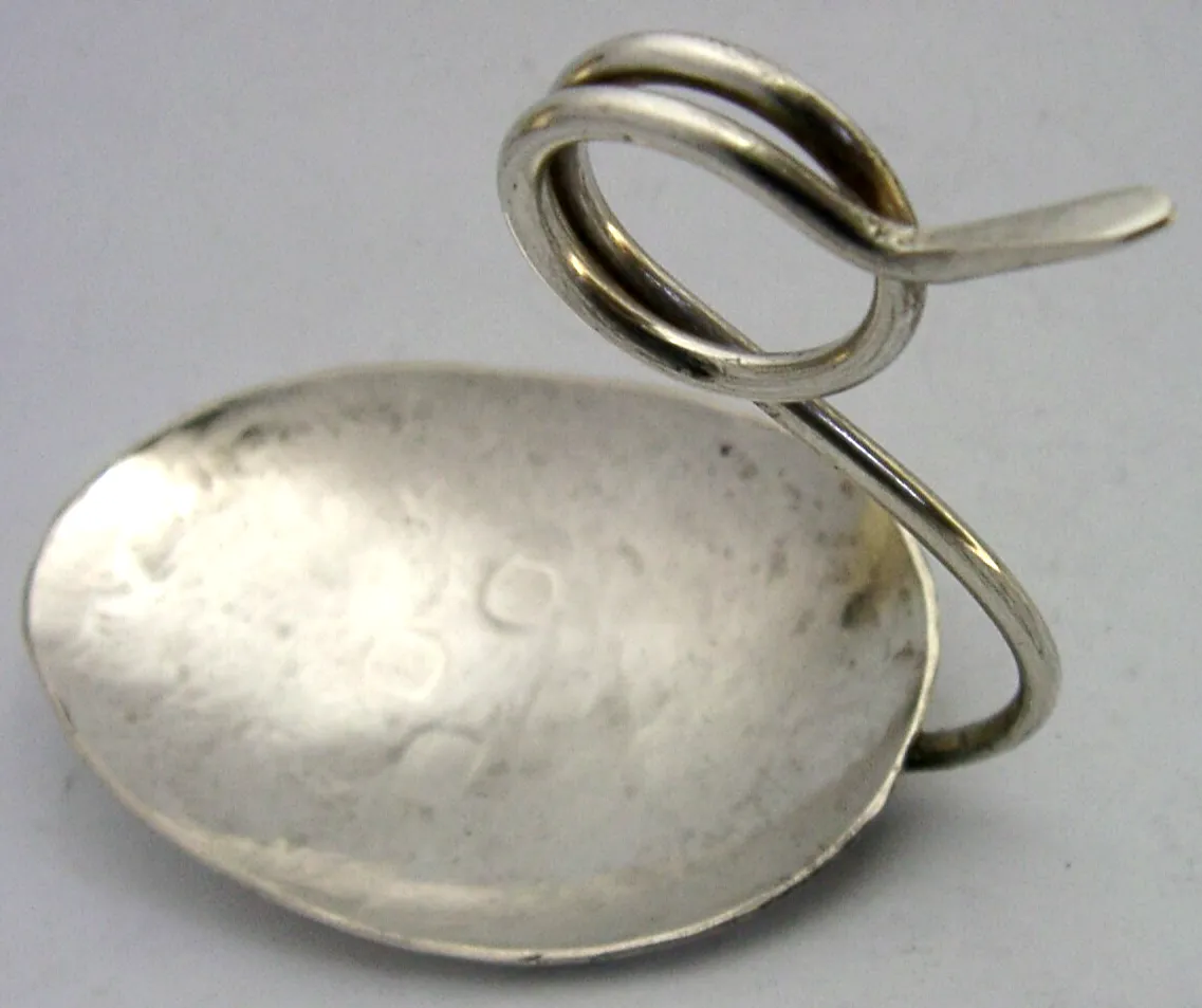 Norman Cheyney Sterling Silver Hand Made Spoon Arts & Craft 1990 41g photo for sale