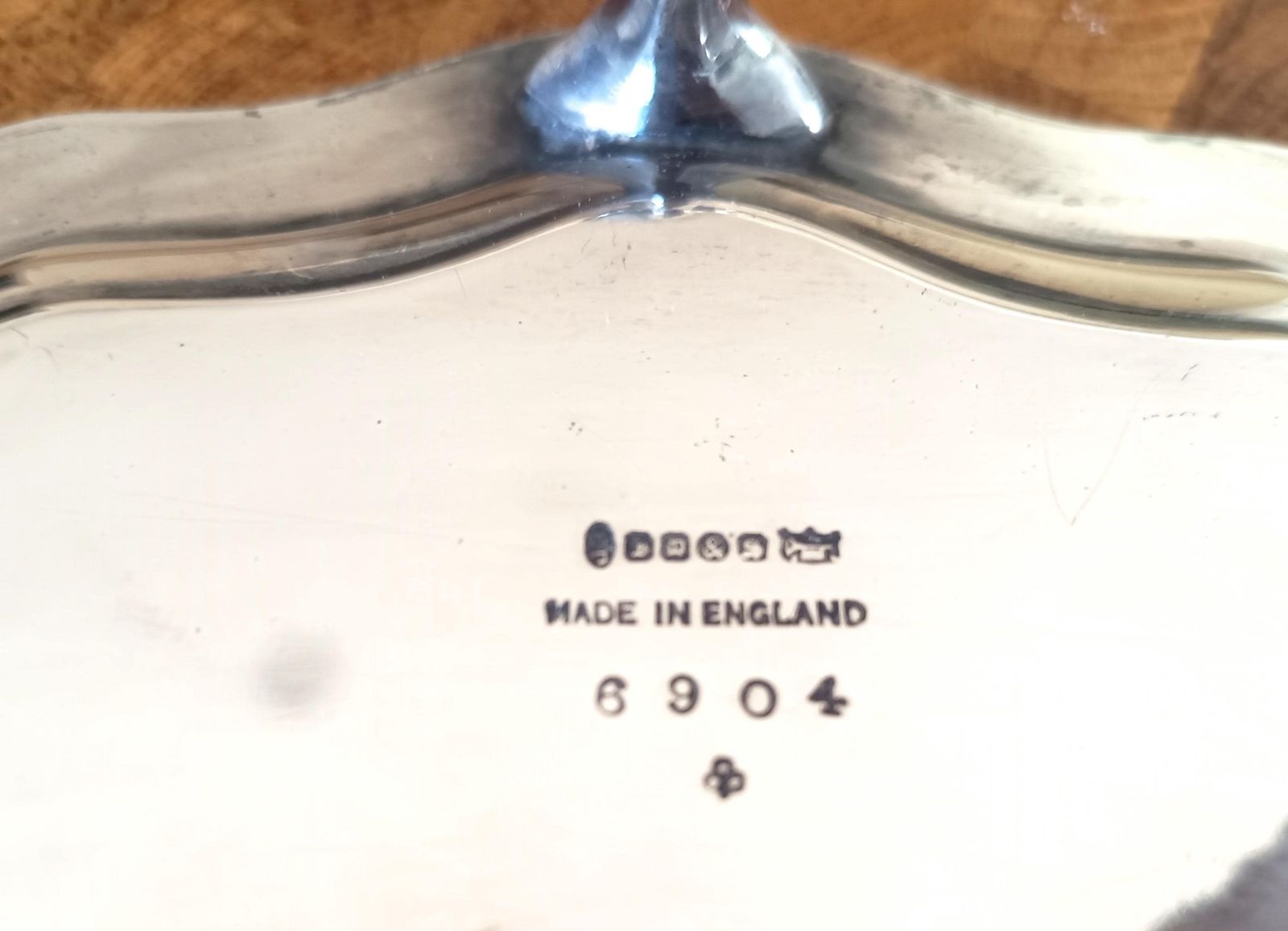 Vintage James Dixon Georgian Style Silver Plated Footed Salver / Tray, Claw Feet photo 135.0