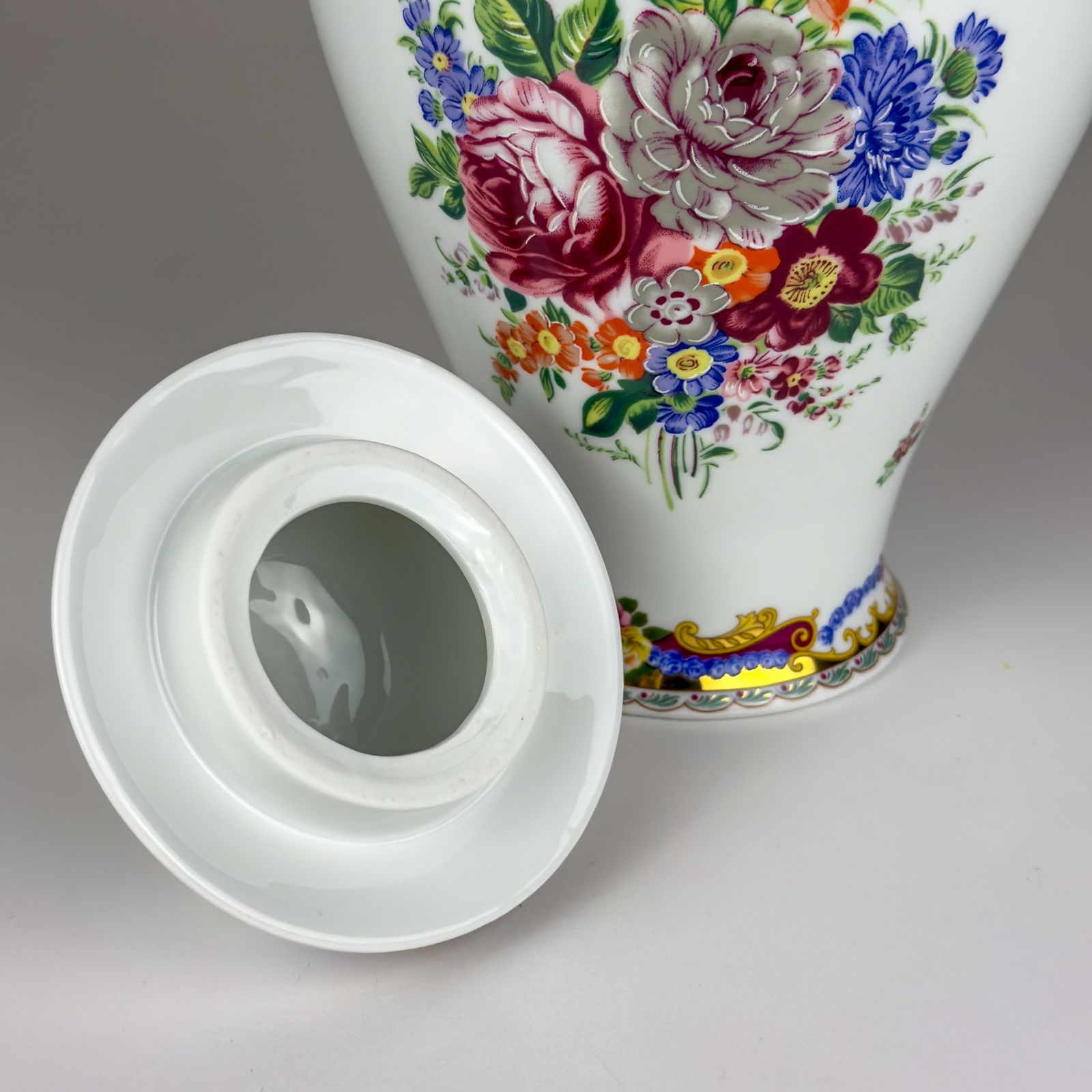 Vintage porseleinen gemberpot van Limoges, Frankrijk, jaren 1970 photo vintage