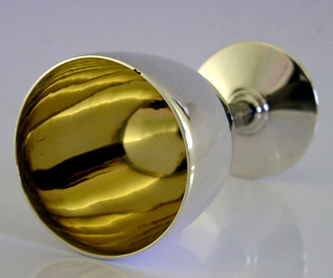 Mid-Century Modern zilveren beker 1972 Barware photo 225.0